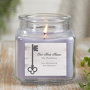 Key To Our Home Personalized 10 oz. Lilac Candle Jar - 21922-10LM