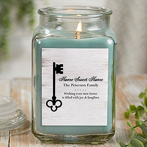 Key To Our Home 18 oz Eucalyptus Scented Housewarming Candle - 21922-18ES