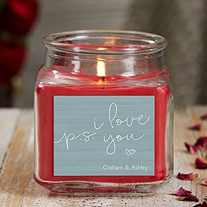 P.S. I Love You 10 oz Cinnamon Spice Scented Candle Jar - 21927-10CS
