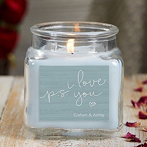 P.S. I Love You 10 oz Crystal Waters Scented Candle Jar - 21927-10CW