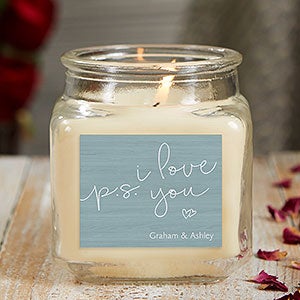 P.S. I Love You 10 oz Vanilla Bean Scented Candle Jar - 21927-10VB