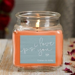 P.S. I Love You Personalized 10 oz. Pumpkin Spice Candle Jar - 21927-10WC