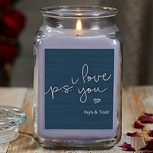 P.S. I Love You 18 oz Lilac Scented Candle Jar - 21927-18LM