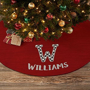 Farmhouse Christmas Personalized Christmas Tree Skirt - 21941
