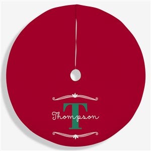 My Name  Monogram Personalized Christmas Tree Skirt - 21943