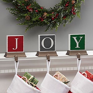 Festive Letter Personalized Stocking Holder - 21952