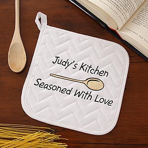 Custom Personalized Potholders - You Design it  - 2196-P