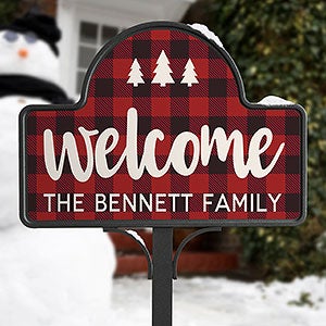 Cozy Cabin Personalized Magnetic Garden Sign - 21963