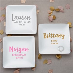 Bridal Party Personalized Ring Dish - 21977