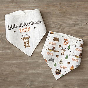 Woodland Adventure Deer Personalized Bandana Bibs - 21985-D