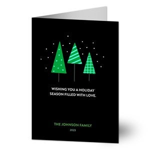 Modern Trees Holiday Card - 22001