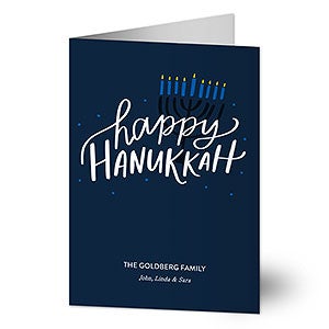 Happy Hanukkah Holiday Card - 22013