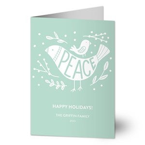Peace Birds Holiday Card-Premium - 22015-P