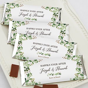 Laurels of Love Personalized Candy Bar Wrappers - 22025