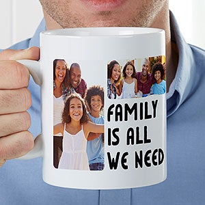 5 Photos Personalized 30 oz. Oversized Coffee Mug - 22039