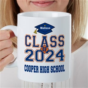 Cheers to the Graduate Personalized 30 oz. Oversized Coffee Mug - 22041