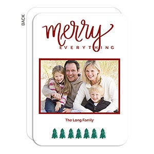 Merry Everything Photo Holiday Card - Premium - 22063-P