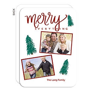 Merry Everything Photo Holiday Card- 2 Photo-Premium - 22063-2-P