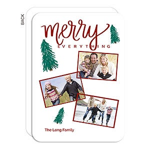 Merry Everything Photo Holiday Card - 3 Photo-Premium - 22063-3-P