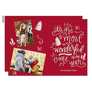 It's The Most Wonderful Time Photo Holiday Card - 2 photo - 22064-2