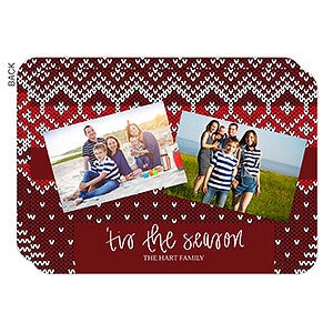 Tis The Season Photo Holiday Card - 2 Photo - 22065-2