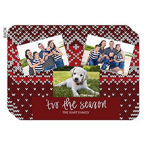 Tis The Season Photo Holiday Card - 3-Premium - 22065-3-P