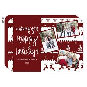 Happy Holidays Photo Holiday Card - 3 Photo-Premium - 22072-3-P