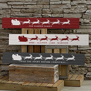 Nostalgic Noel Personalized Wooden Sign - 22079