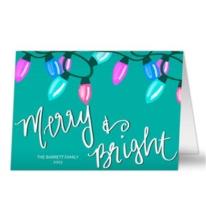 Merry & Bright Premium Holiday Card - 22091-P