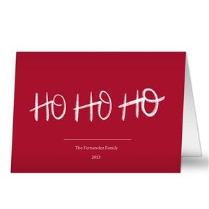 Ho Ho Ho Christmas Card-Premium - 22092-P