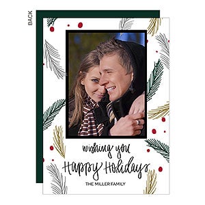 Pine Holiday Photo Card - 22095