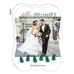 Jolly Trees Christmas Card-Premium - 22096-P