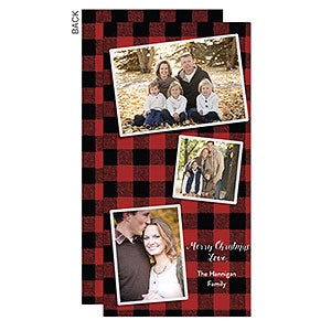 Buffalo Check Premium Christmas Postcard - 22103-P