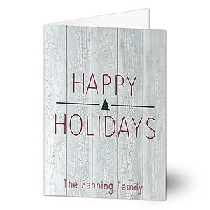 Rustic Holiday Card-Premium - 22109-P