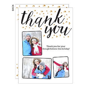Thank You Sparkle Holiday Card - 22114