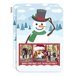 Snowman Illustration Holiday Card - 22119