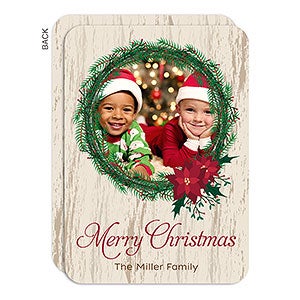 Tree and Wreath Christmas Photo Card - 22124