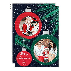 Ornaments and Tree Holiday Card-Premium - 22128-P