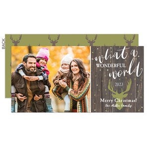 Wonderful World Holiday Photo Postcard - 22133