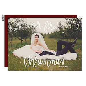 Our First Christmas Holiday Card-Premium - 22168-P