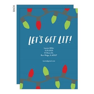 Let's Get Lit Party Invitation - 22181