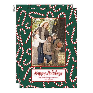 Candy Canes Holiday Photo Card-Premium - 22191-P