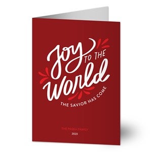 Joy to the World Premium Holiday Card - 22211-P