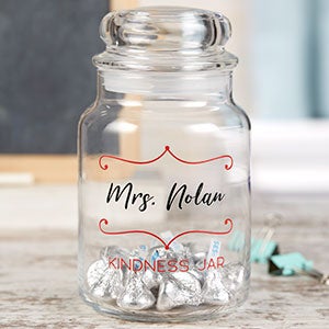 Teachers Treats Personalized Glass Treat Jar - 22228