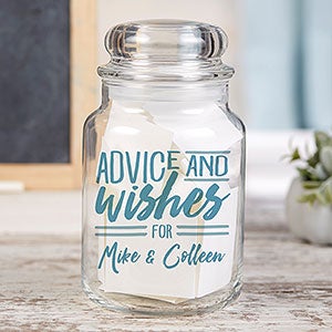 Advice & Wishes For...Personalized Glass Jar - 22232
