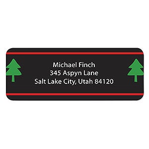 Christmas Tree Return Address Labels - 22326