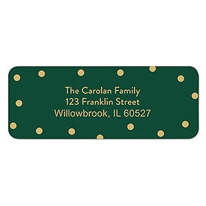 Formal Dots Return Address Labels - 22327