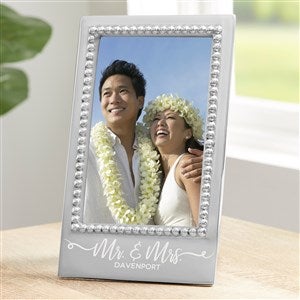 Mariposa Personalized Mr & Mrs Wedding Frame - Vertical - 22334-MMV