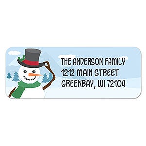 Playful Snowman Return Address Labels - 22353