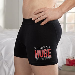 Huge Crush Personalized Boxer Briefs - 22381